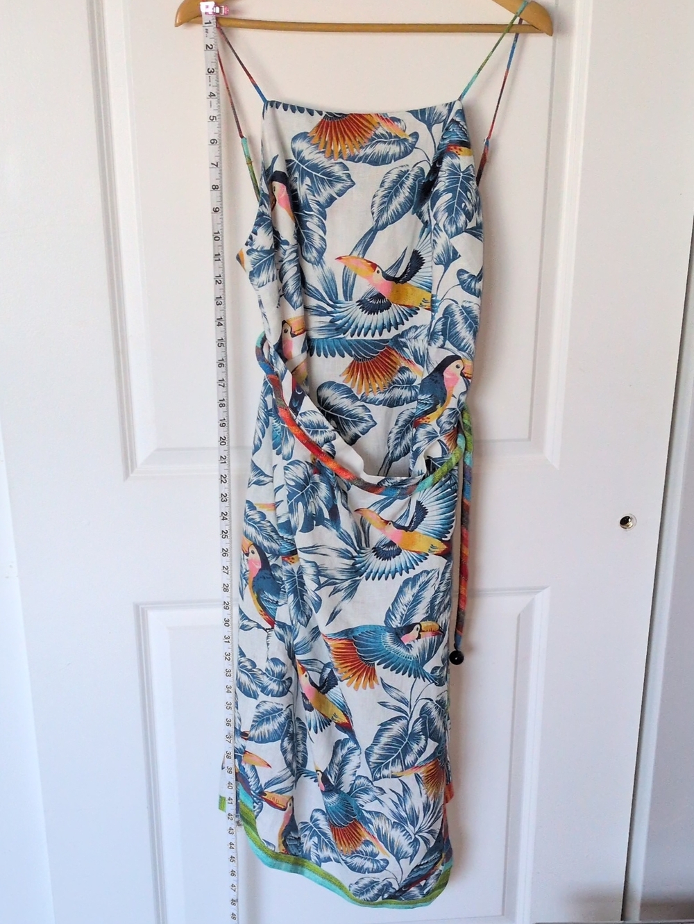 Farm Rio Flying Tucan Open Back Midi Dress - Picture 4 of 11